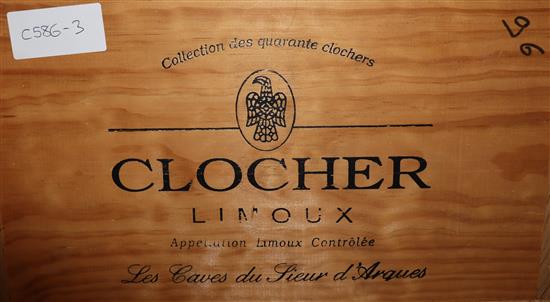 Twelve bottles of Sieur DArques Clocher Limoux Barrel Aged Chardonnay OWC, 1996